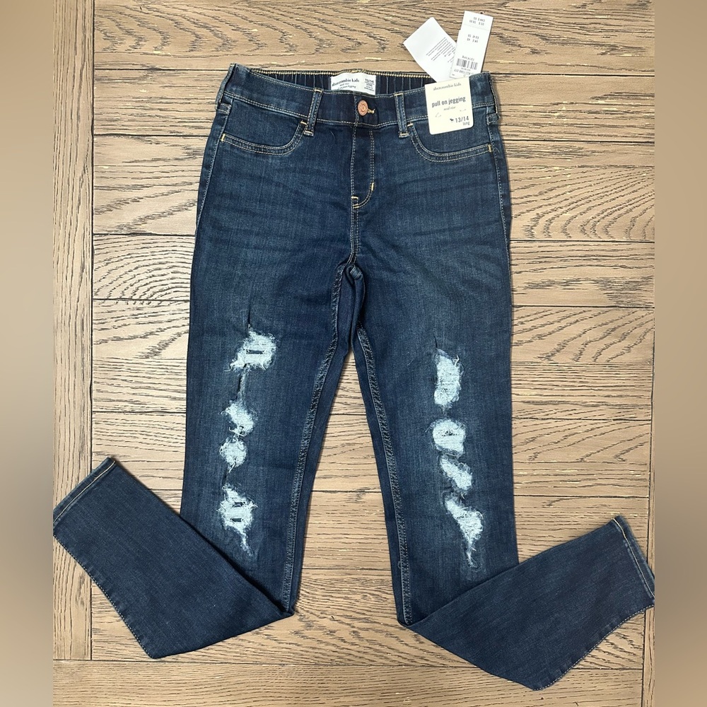 Abercrombie Kids Blue Distressed Jeans